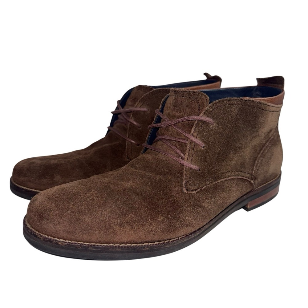 Cole Haan Ogden Stitch Chukka II Boots Men 9 Muir Suede‎ Dark Brown C26393
